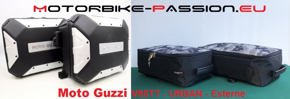 Borse esterne Moto Guzzi V85TT, Valige URBAN